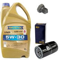 Engine Oil Set 5W-30 5 liters + Oilfilter SCT SM 122 +...