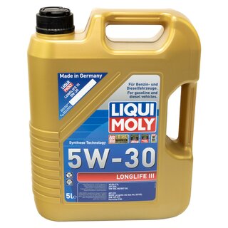Motorl Set 5W-30 5 Liter + lfilter SH 4047 L + lablassschraube 171173