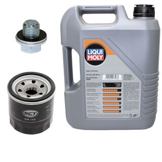 Motorl Set 5W-30 5 Liter + lfilter SM 160 + lablassschraube 30264