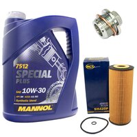 Engine Oil Set 10W-30 5 liters + Oilfilter SCT SH 420 P +...