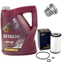 Engine Oil Set 5W-40 5 liters + Oilfilter SCT SH 425 P +...