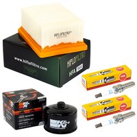 Maintenance package air filter + oil filter + spark plugs