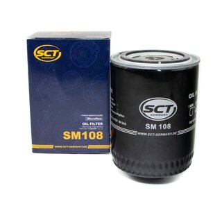 Engine Oil Set 10W-40 5 liters + Oilfilter SCT SM 108 + Oildrainplug 08277