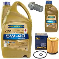 Motor oil set of Engine Oil RAVENOL VMO SAE 5W-40 6 liter...