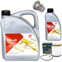 Motor oil set of Engine oil Febi SAE 5W-40 6 liter + oil...