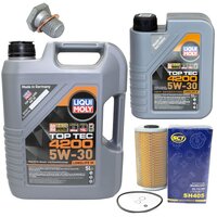 Motor oil set of Engine oil Top Tec 4200 5W-30 Liqui Moly...