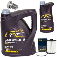 Motorl Set Motorl MANNOL 5W30 Longlife API SN 6 Liter +...